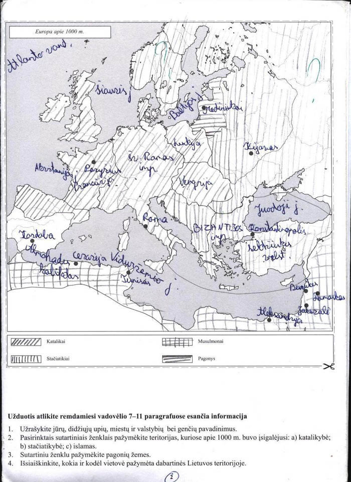 Pasaulio ir Lietuvos istorijos žemėlapiai