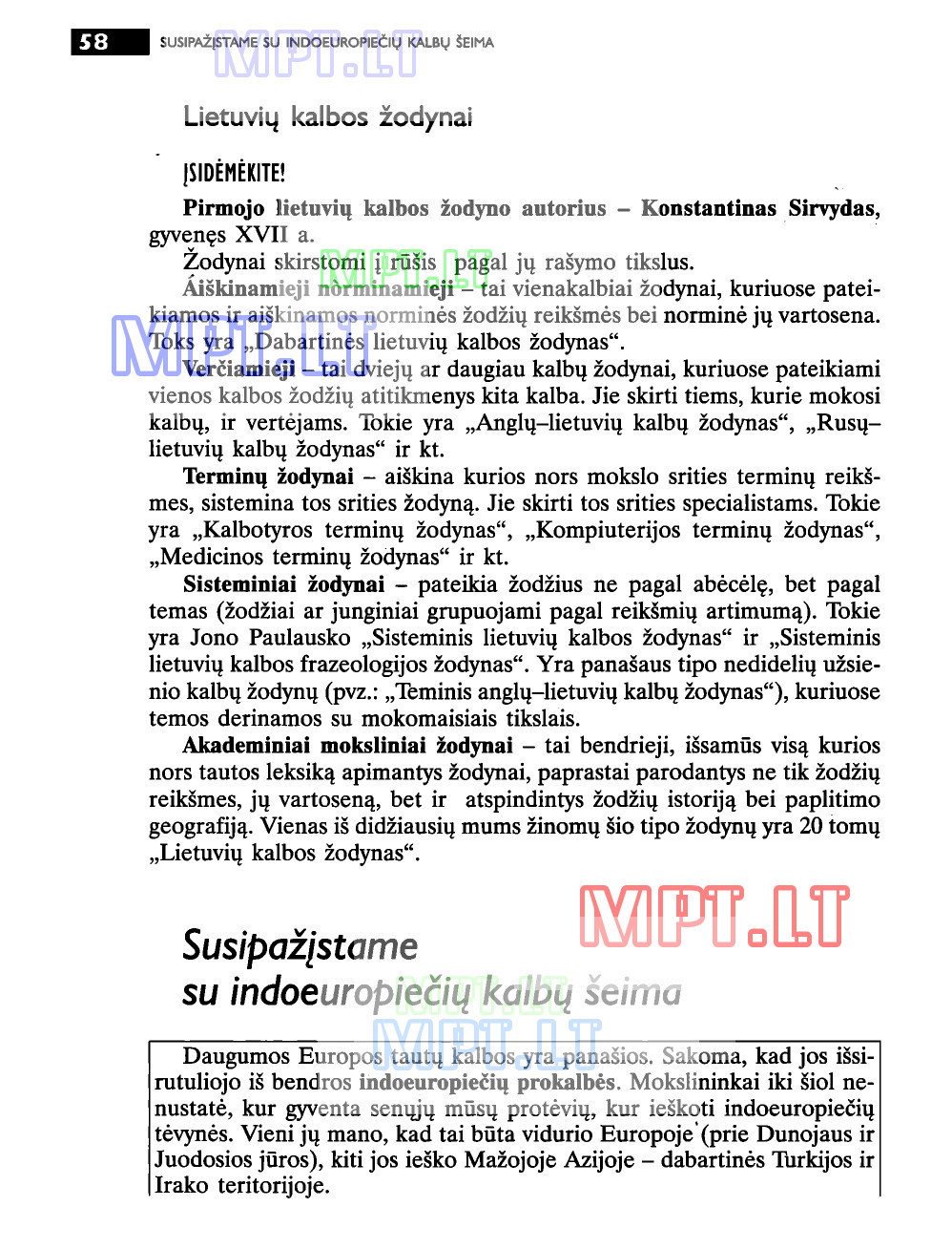 Lietuvių kalba - Kurso konspektas